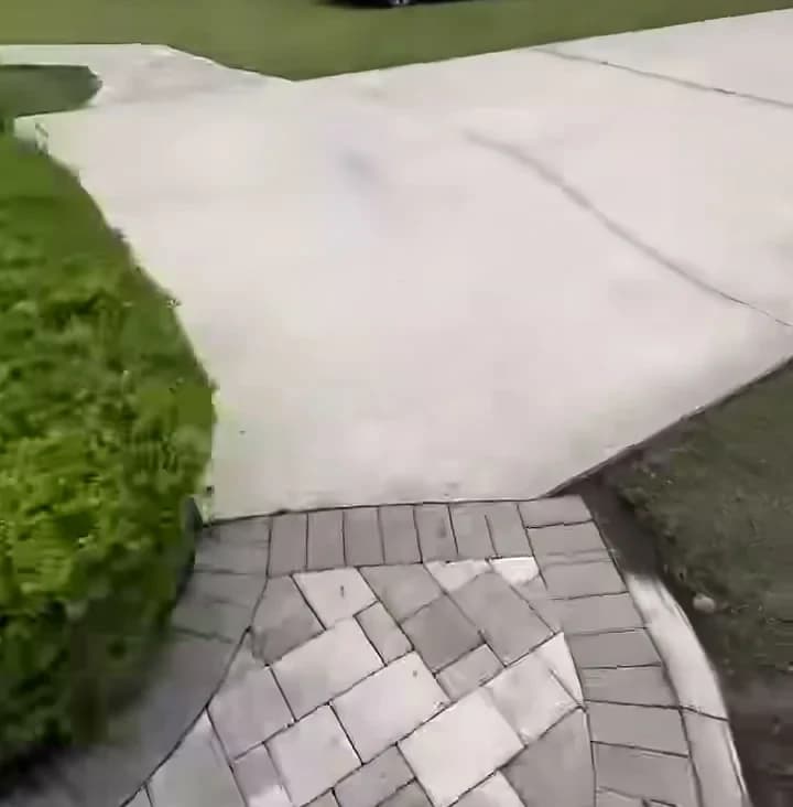Clean hard surface after pressure washing